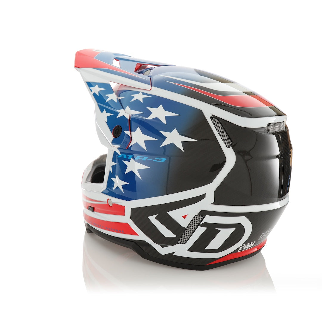 6D ATR-3 MX Helmet Patriot Gloss Red/White/Blue