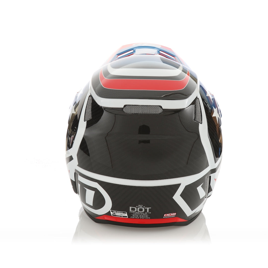 6D ATR-3 MX Helmet Patriot Gloss Red/White/Blue