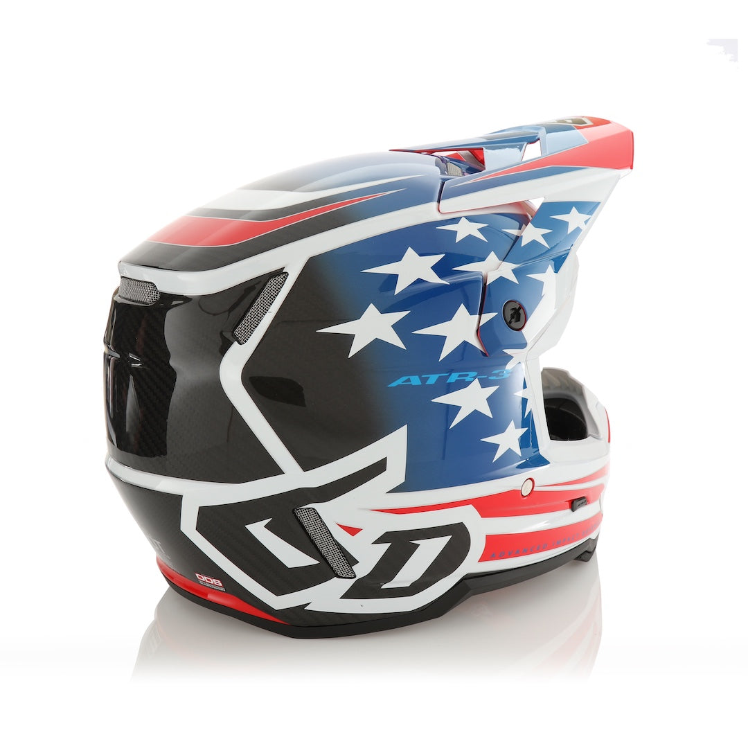 6D ATR-3 MX Helmet Patriot Gloss Red/White/Blue