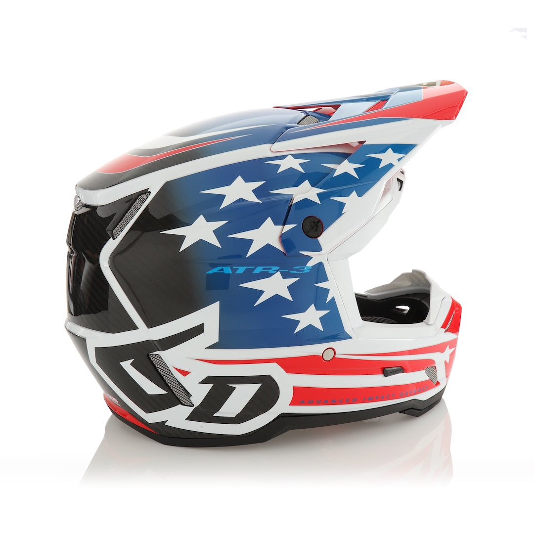 6D ATR-3 MX Helmet Patriot Gloss Red/White/Blue