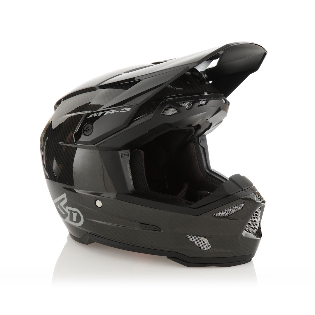 6D ATR-3 MX Helmet Solid Gloss Black