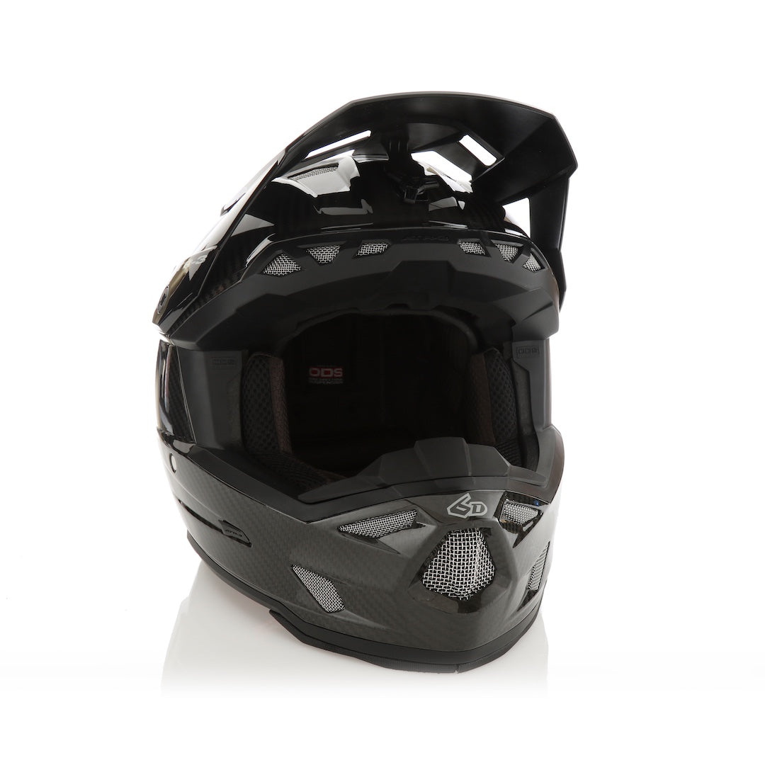 6D ATR-3 MX Helmet Solid Gloss Black