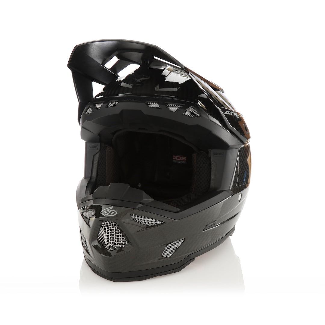 6D ATR-3 MX Helmet Solid Gloss Black