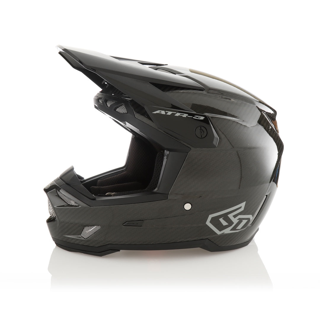 6D ATR-3 MX Helmet Solid Gloss Black