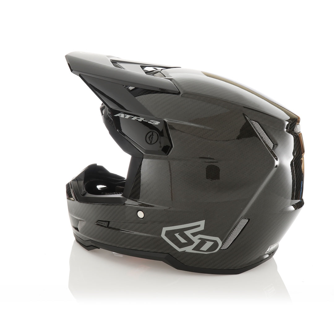 6D ATR-3 MX Helmet Solid Gloss Black