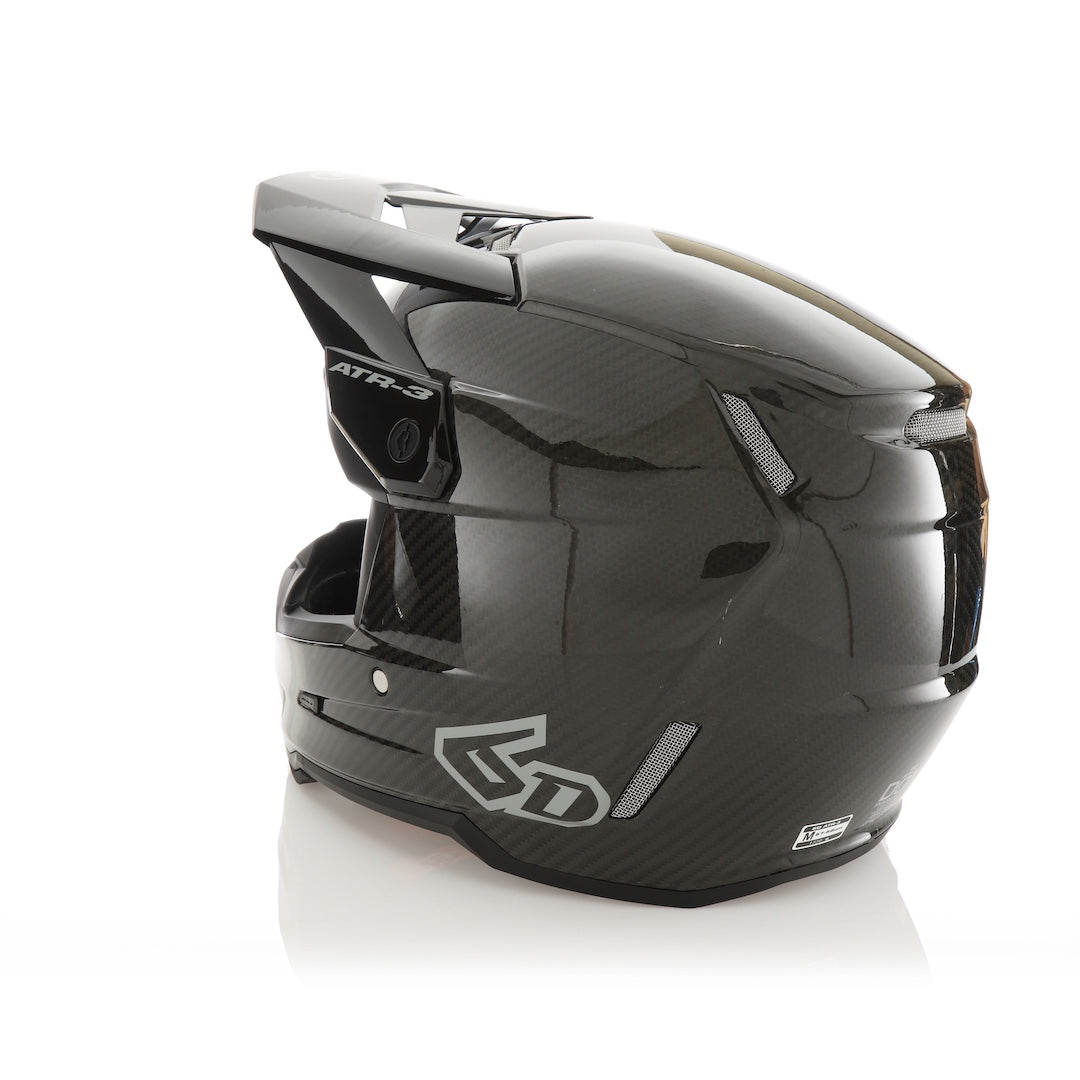 6D ATR-3 MX Helmet Solid Gloss Black