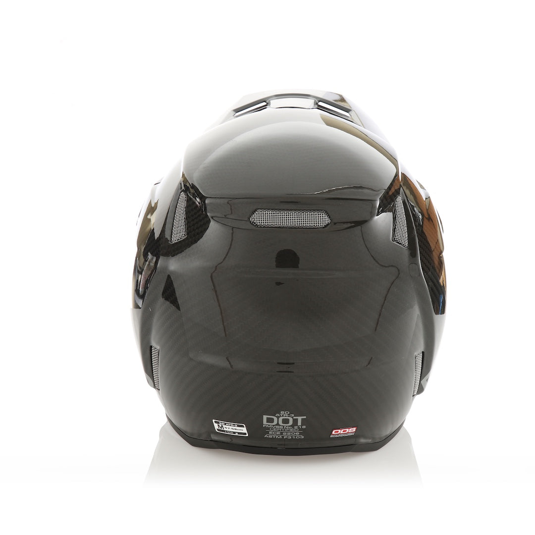 6D ATR-3 MX Helmet Solid Gloss Black