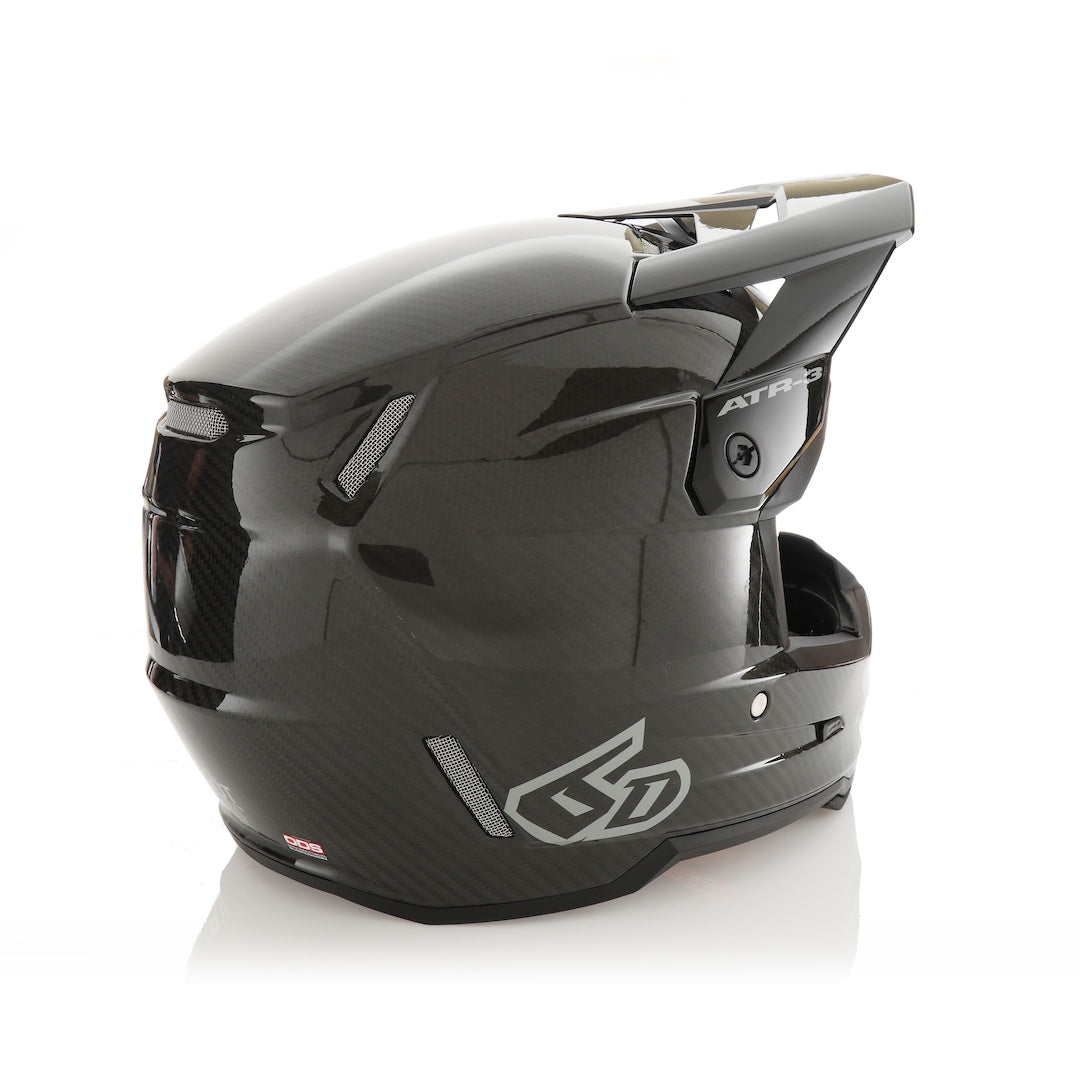 6D ATR-3 MX Helmet Solid Gloss Black