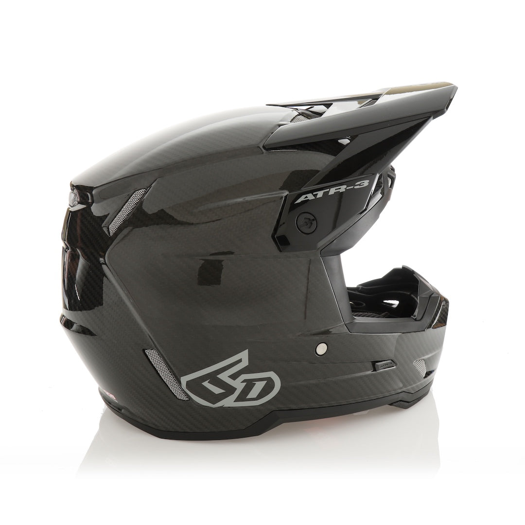 6D ATR-3 MX Helmet Solid Gloss Black