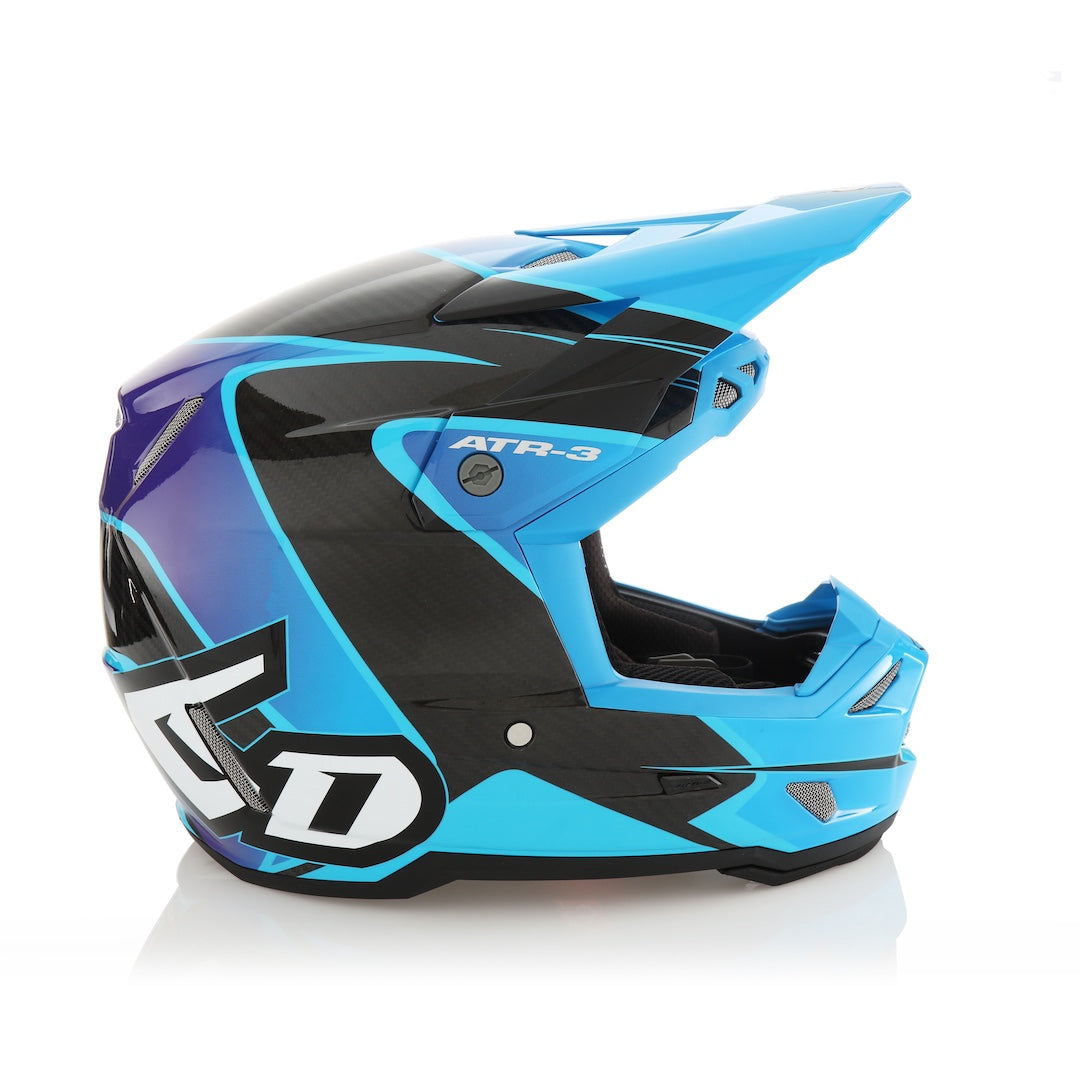 6D ATR-3 MX Helmet Wave Gloss Cyan/Blue/Purple