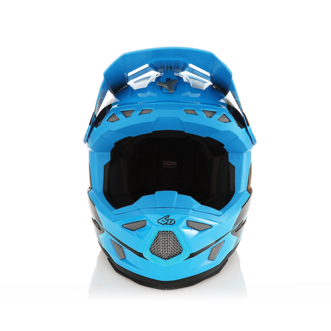 6D ATR-3 MX Helmet Wave Gloss Cyan/Blue/Purple