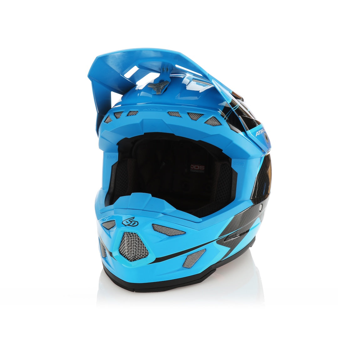 6D ATR-3 MX Helmet Wave Gloss Cyan/Blue/Purple