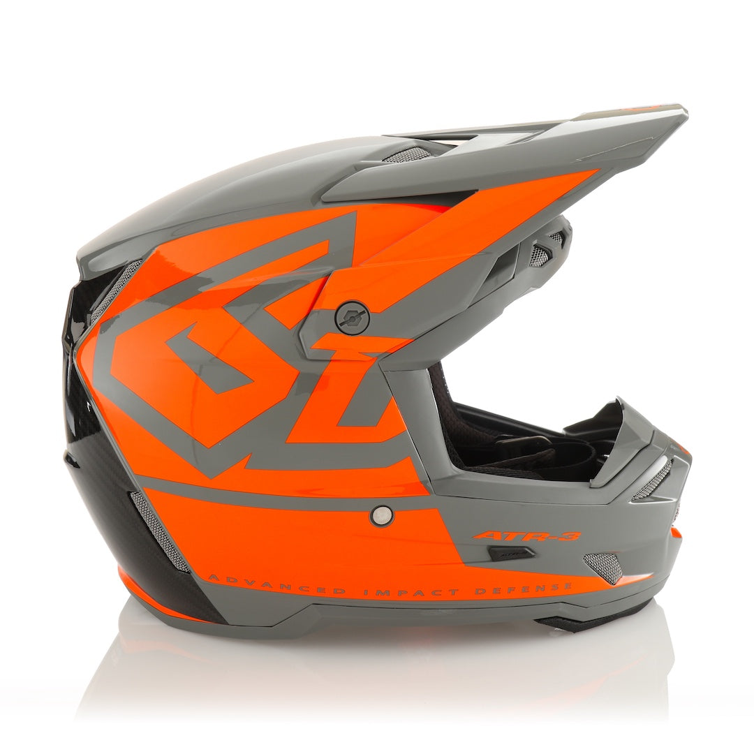 6D ATR-3 MX Helmet Hex Gloss Neon Orange