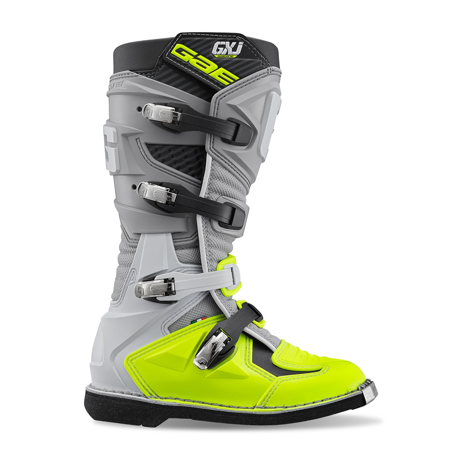 Gaerne GX-J YOUTH MX Boots Grey/Yellow Fluo