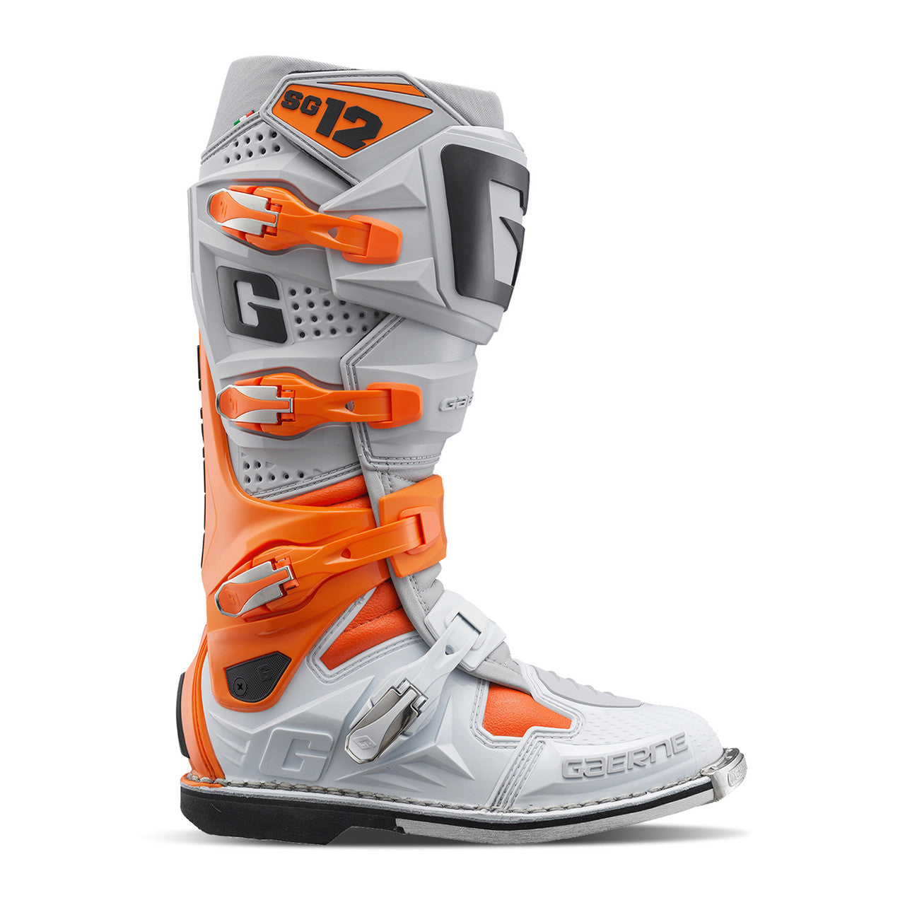 Gaerne SG12 MX Boots Orange/Grey/White