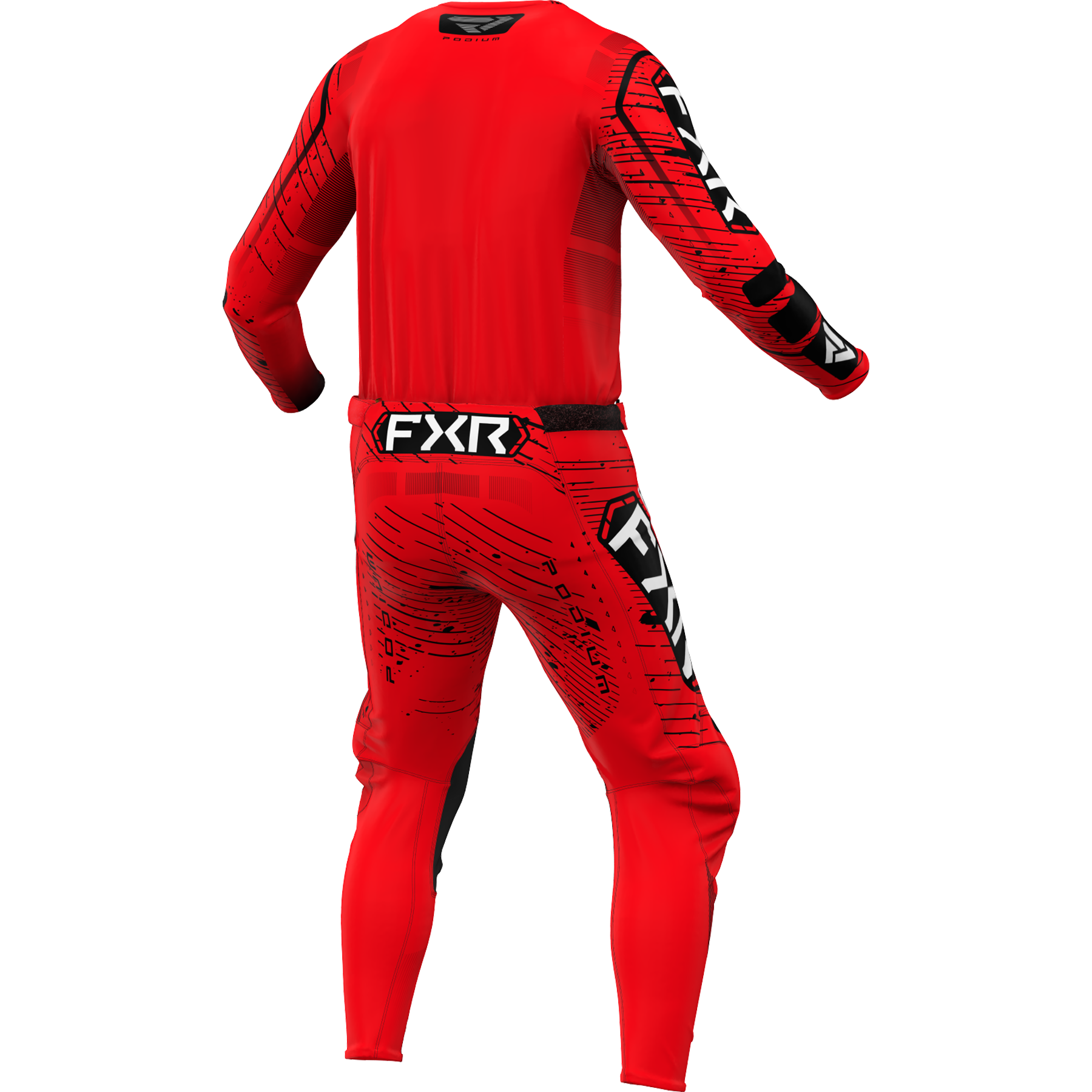 FXR Podium 2025 MX Kit Combo Red/Black