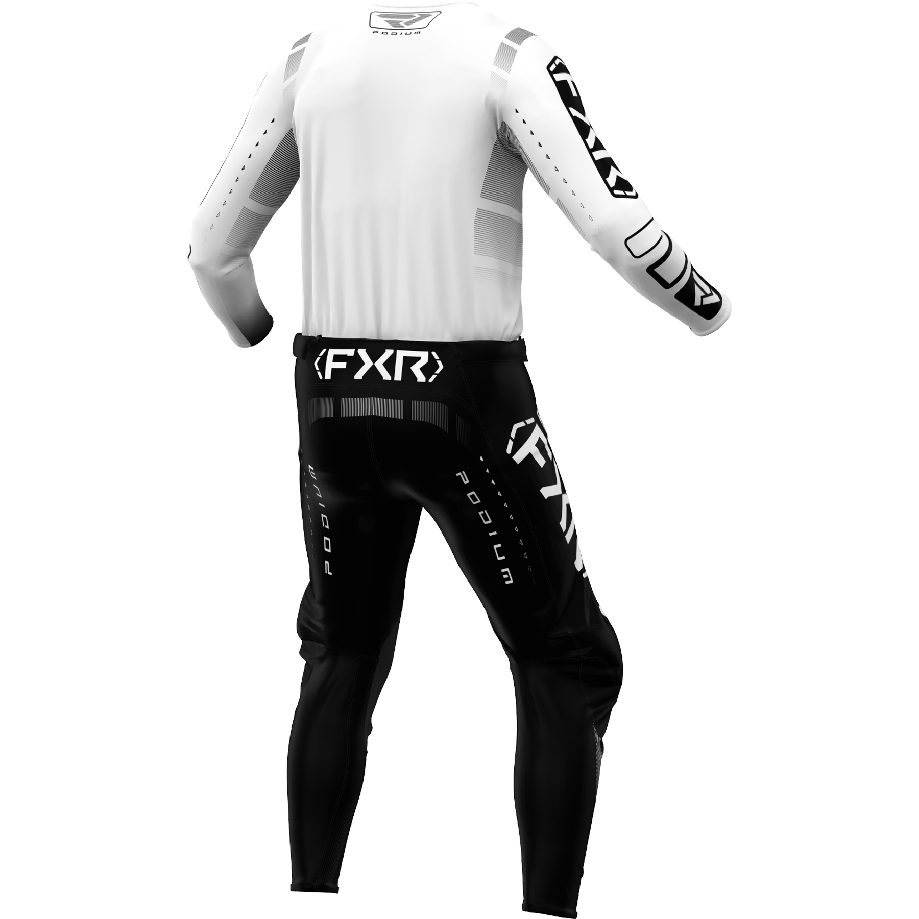 FXR Podium 2025 MX Kit Combo White/Black