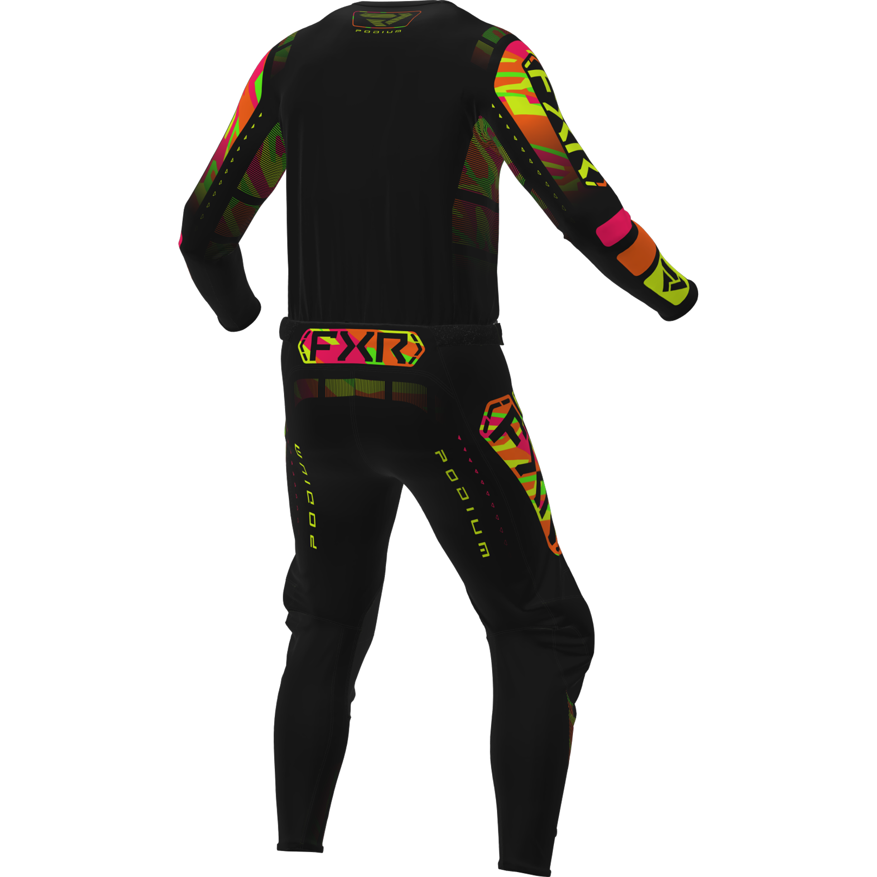 FXR YOUTH Podium 2025 MX Kit Combo Sherbet/Camo