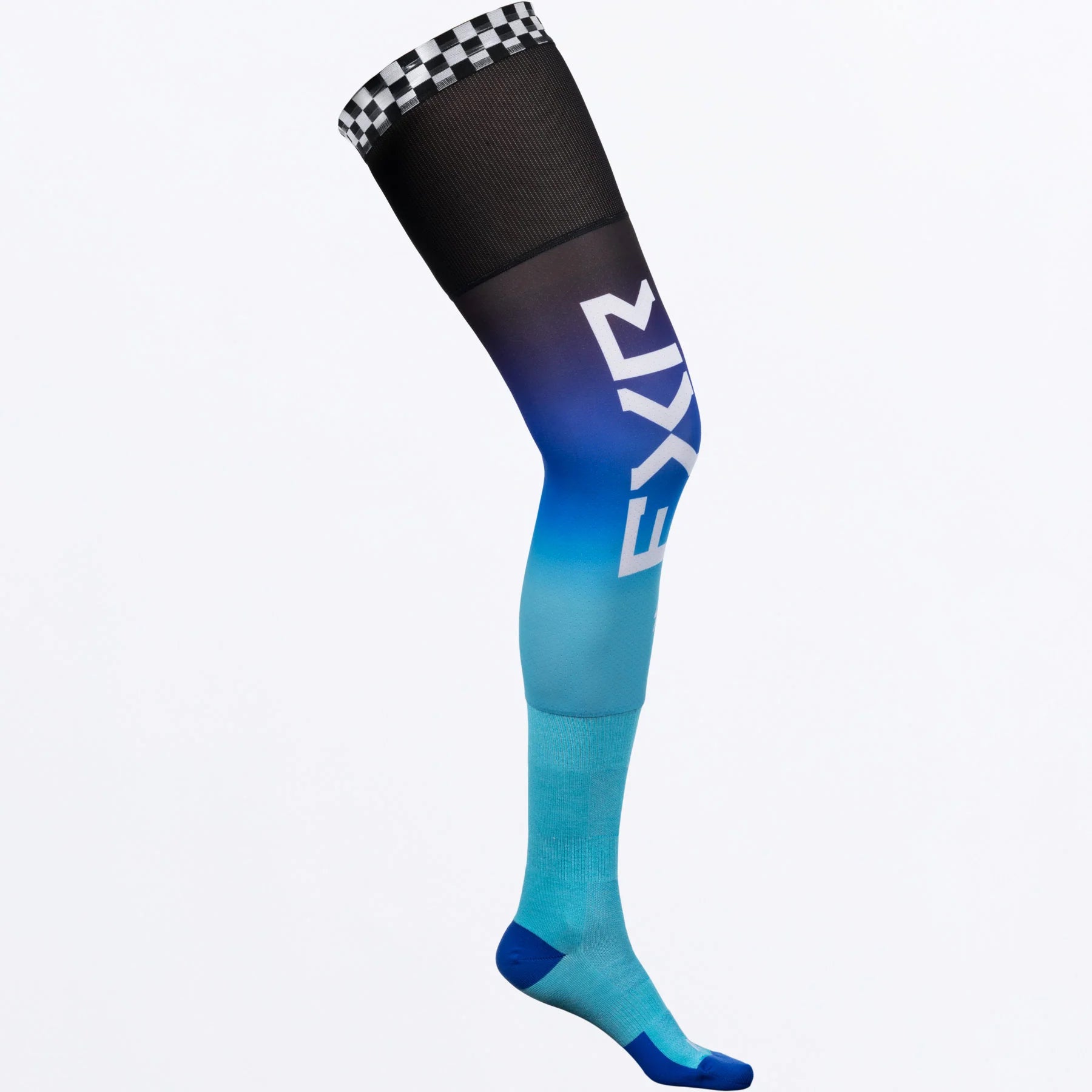 FXR Knee Brace MX Riding Sock Black/Blue