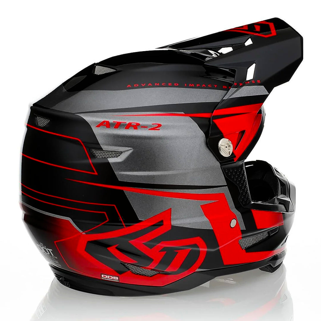 6D ATR-2 MX Helmet Mach Red/Grey/Black