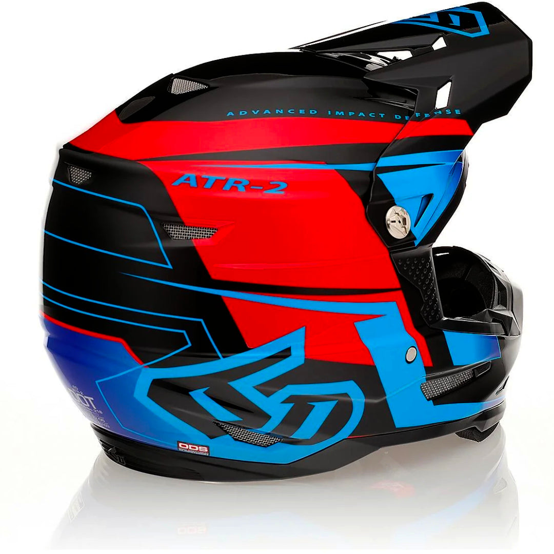 6D ATR-2 MX Helmet Mach Blue/Red/Black