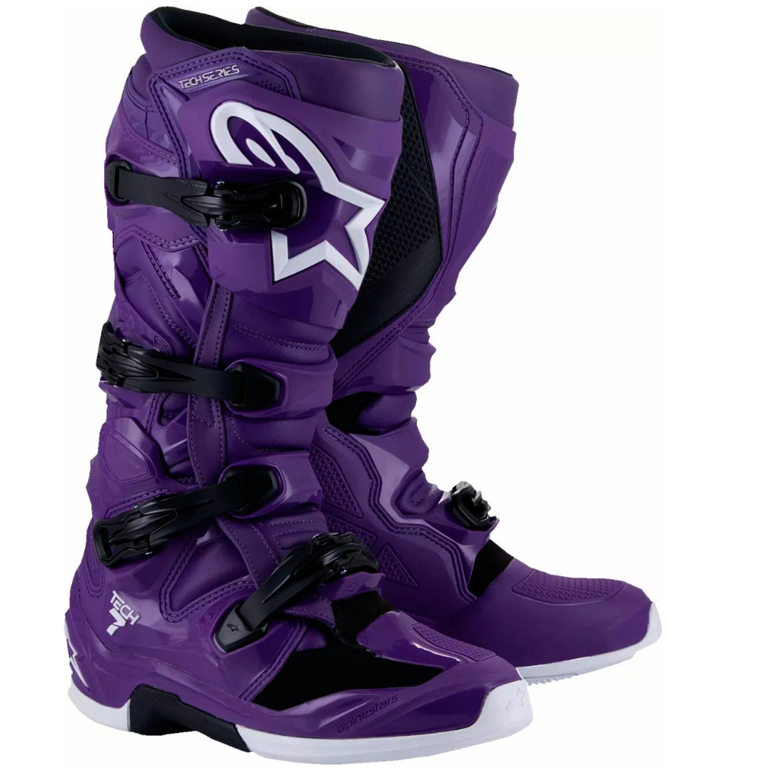 Alpinestars Tech 7 Motocross Boots Purple