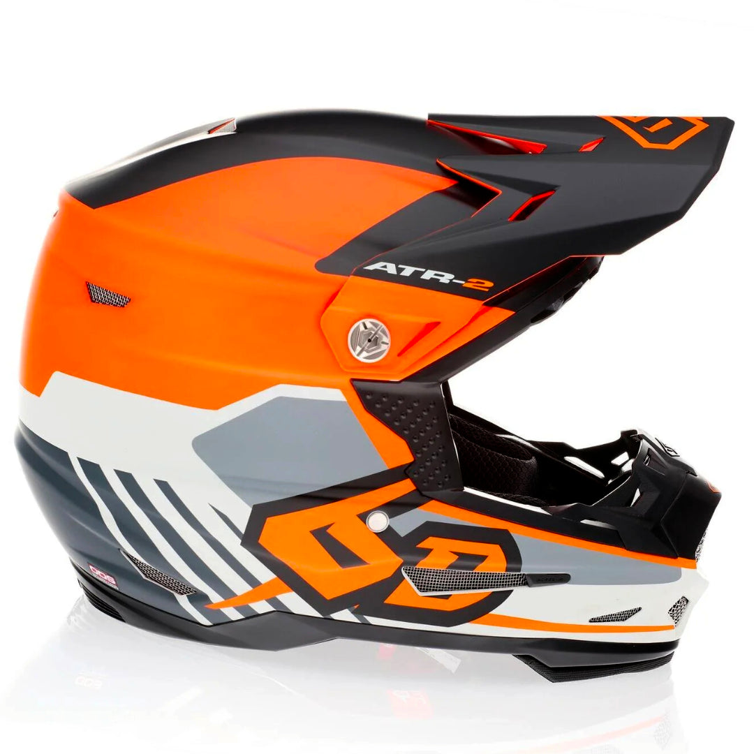 6D ATR-2 MX Helmet Target Neon Orange