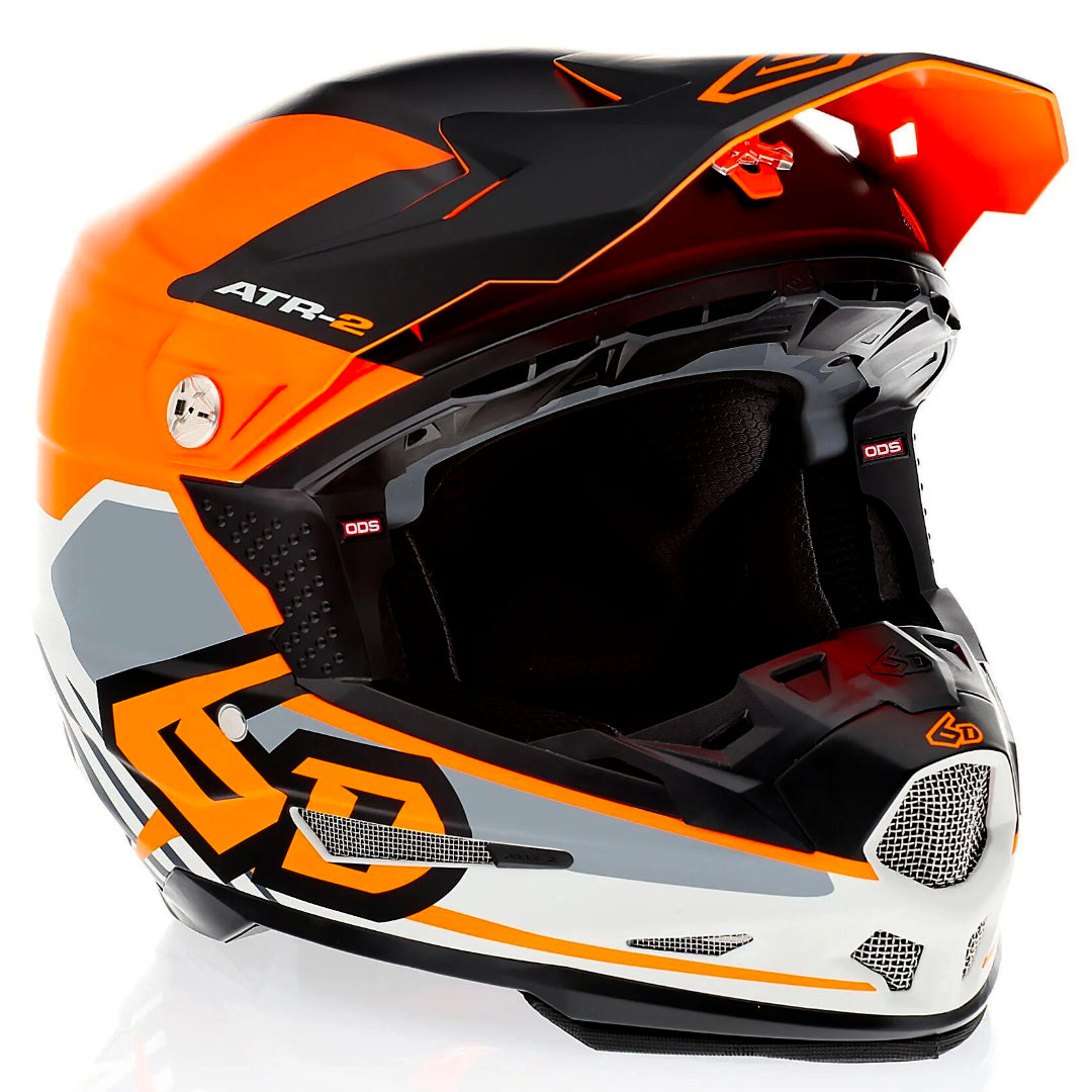 6D ATR-2 MX Helmet Target Neon Orange