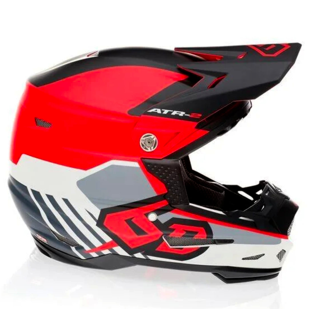 6D ATR-2 MX Helmet Target Red