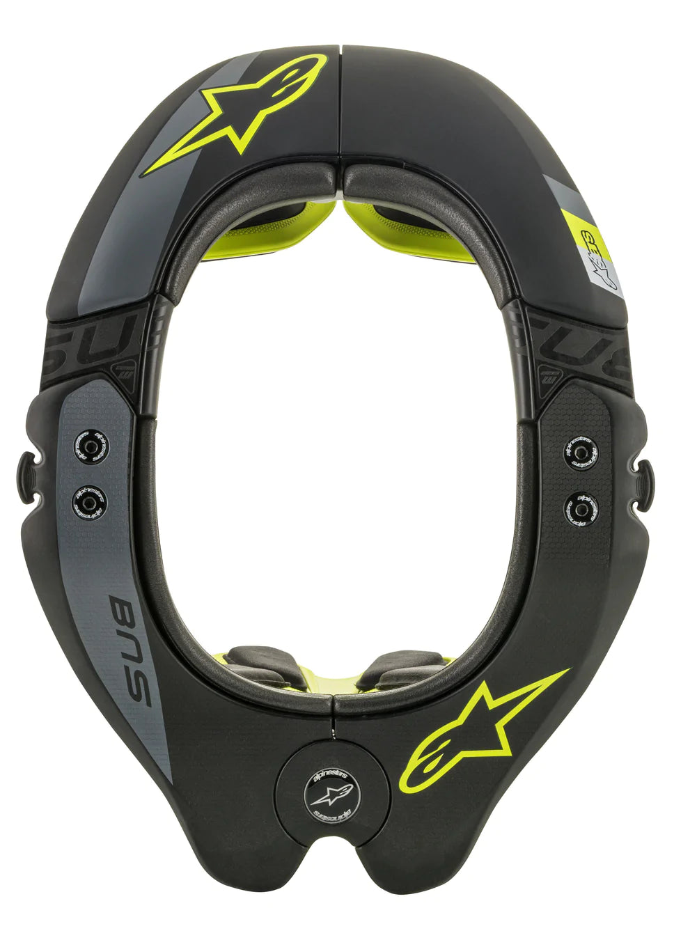 Alpinestars BNS Tech 2 Neck Support Black Yellow Fluo