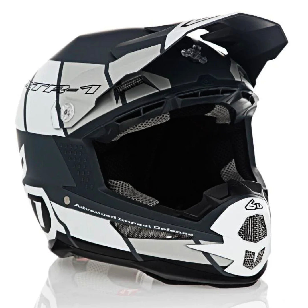 6D ATR-1 MX Helmet Shear White/Grey/Black