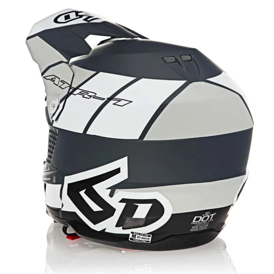 6D ATR-1 MX Helmet Shear White/Grey/Black