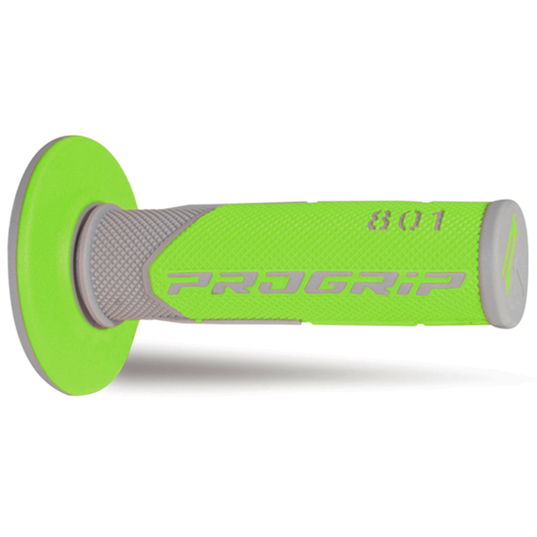 Pro Grip 801 Dual Density MX Grips Grey/Green