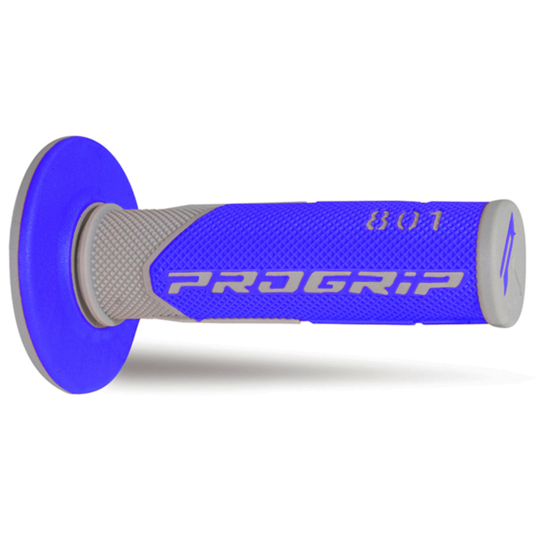 Pro Grip 801 Dual Density MX Grips Grey/Blue