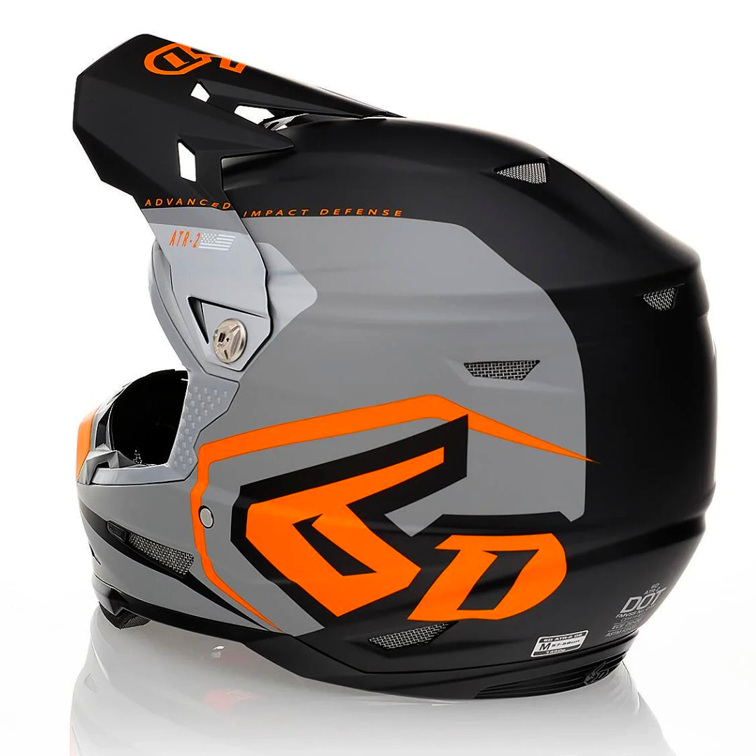 6D ATR-2 MX Helmet Delta Neon Orange