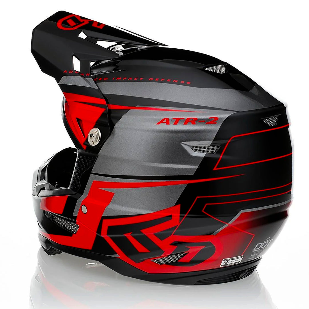 6D ATR-2 MX Helmet Mach Red/Grey/Black