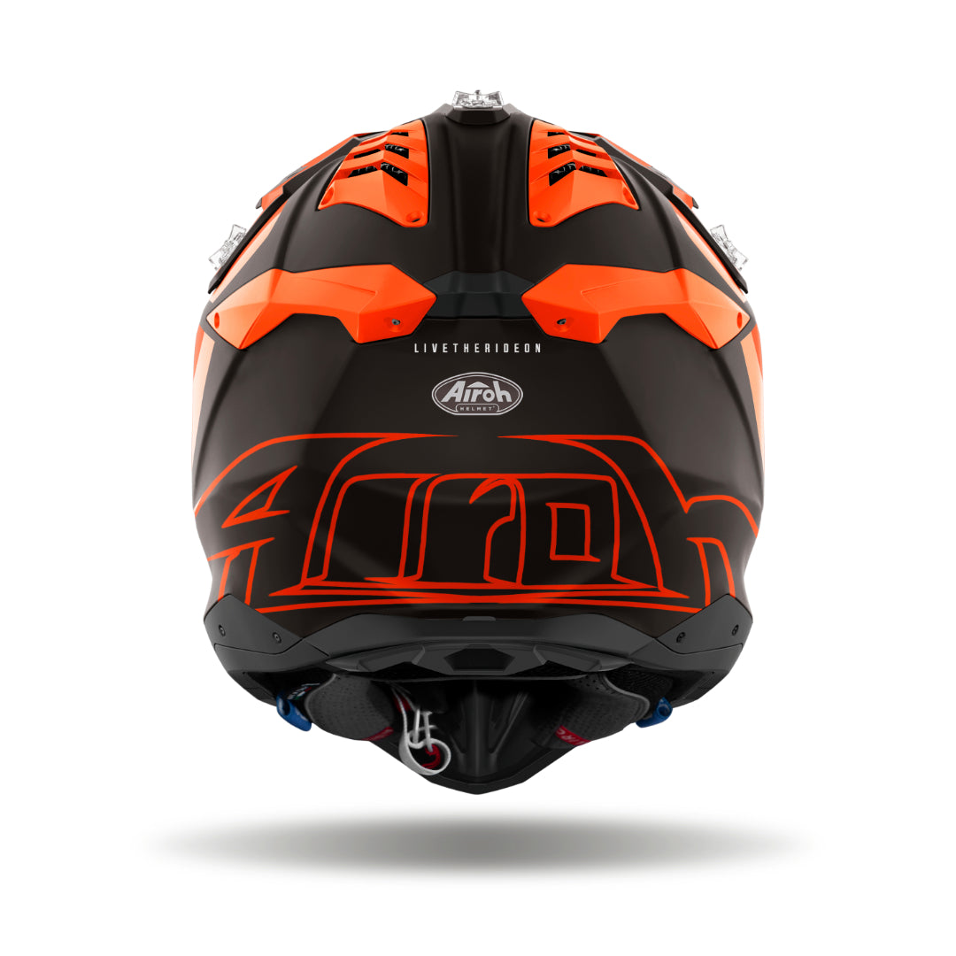 Airoh Aviator 3 Glory Matt MX Helmet Orange