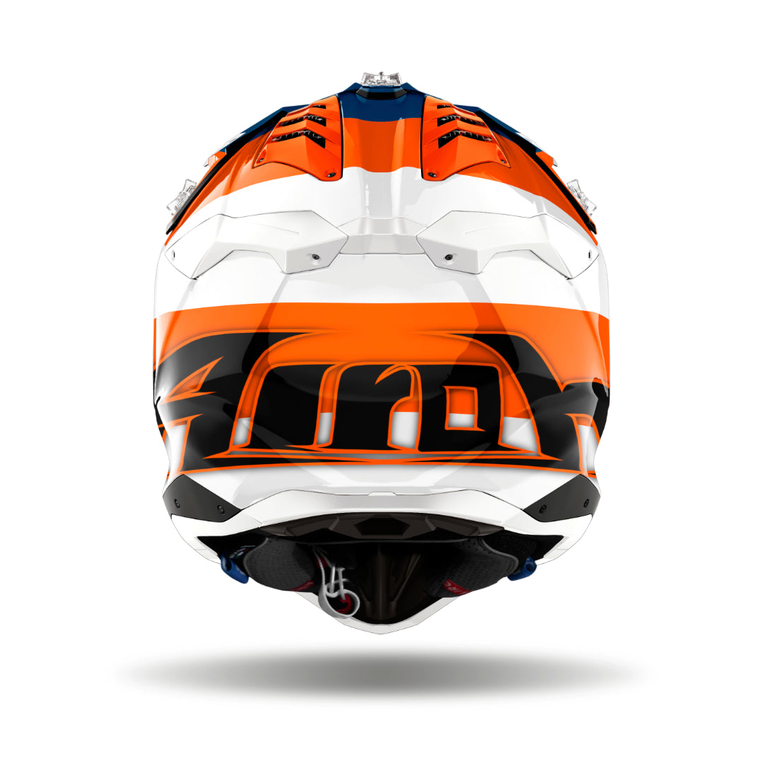 Airoh Aviator 3 Monach Gloss MX Helmet Orange