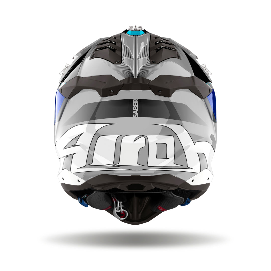 Airoh Aviator 3 Saber Gloss MX Helmet Blue