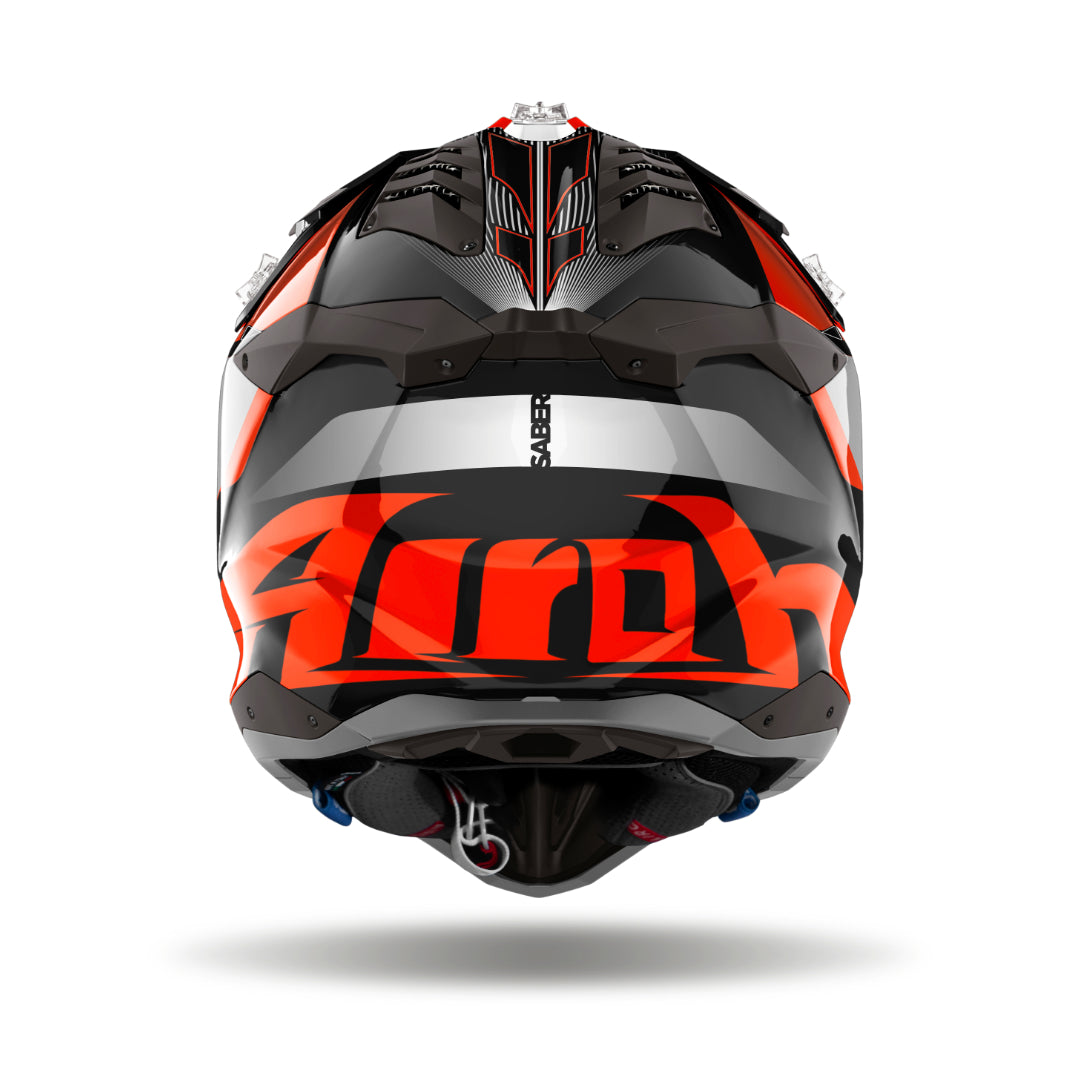 Airoh Aviator 3 Saber Gloss MX Helmet Orange