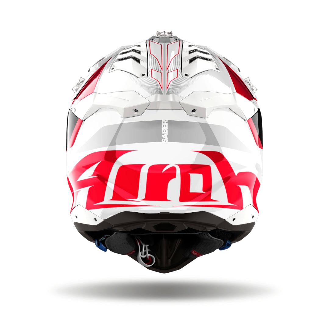 Airoh Aviator 3 Saber Gloss MX Helmet Red