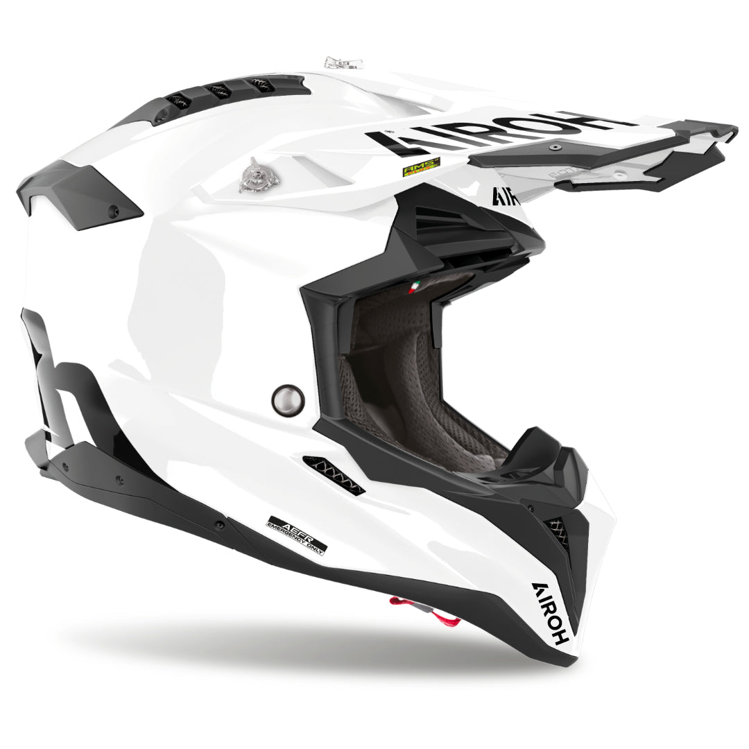 Airoh Aviator 3 Colour Gloss MX Helmet White