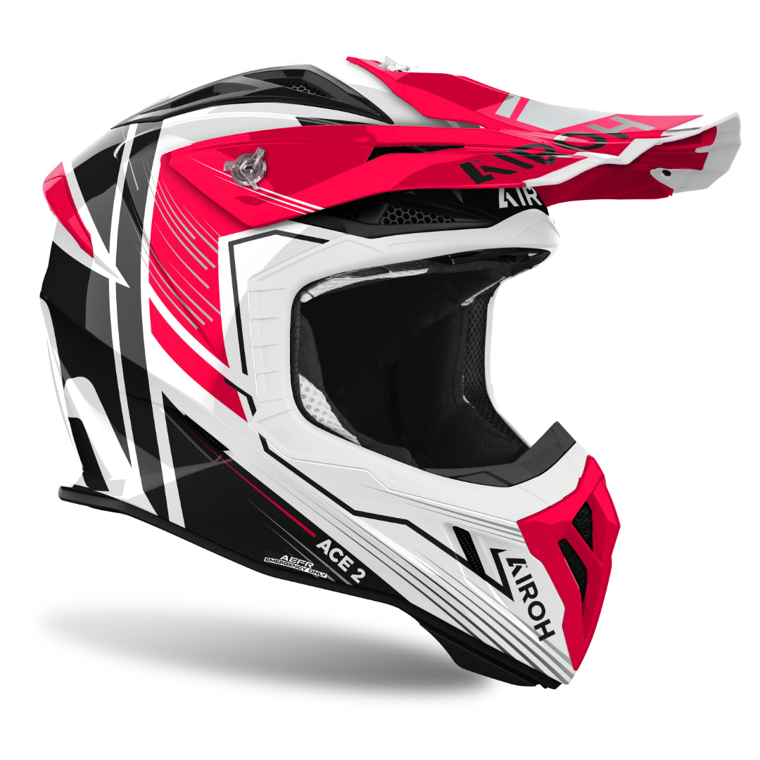 Airoh Aviator Ace 2 Engine Gloss MX Helmet Red