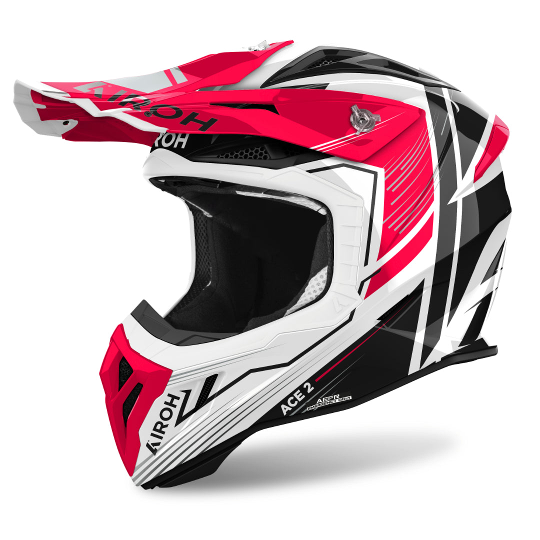 Airoh Aviator Ace 2 Engine Gloss MX Helmet Red