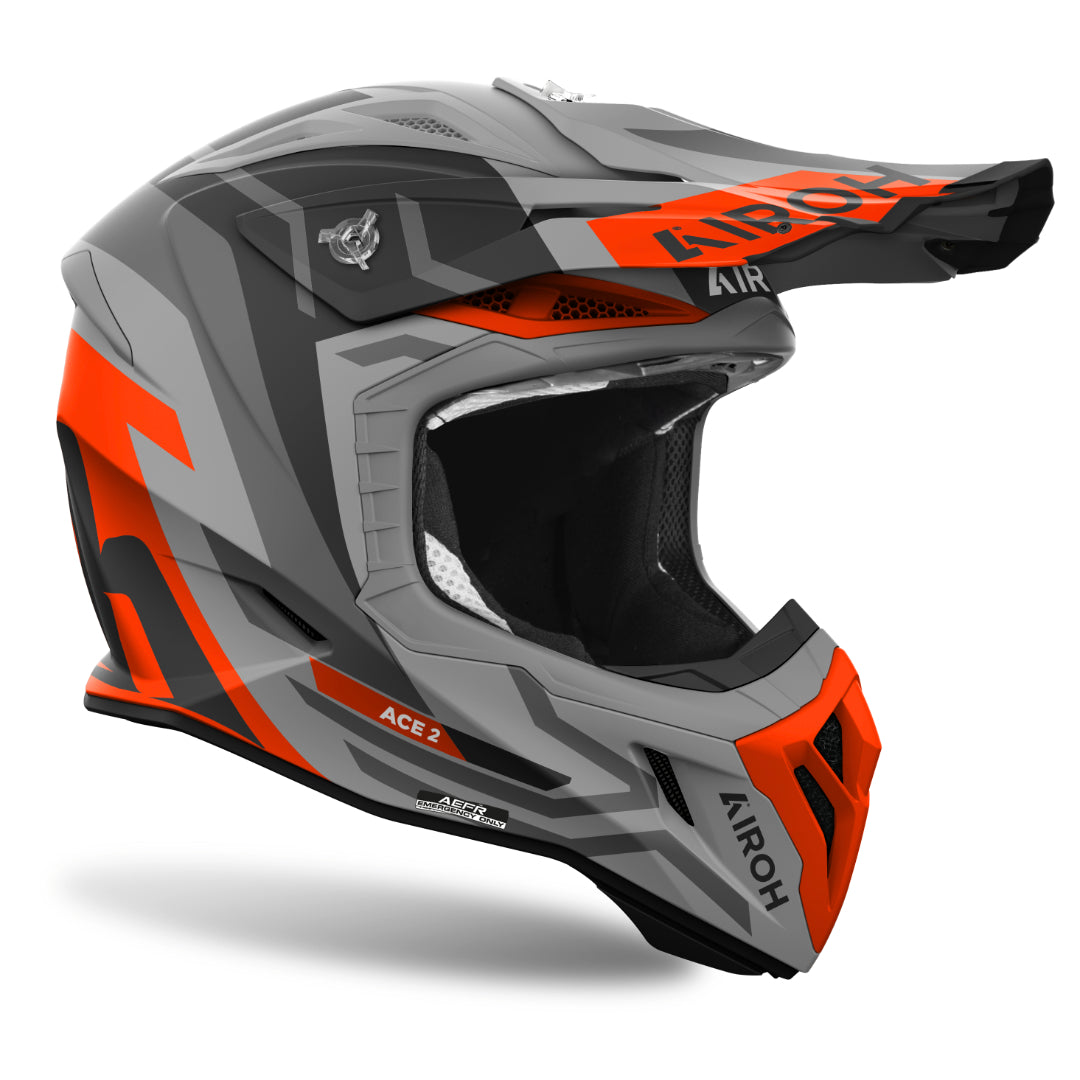 Airoh Aviator Ace 2 Ground Matt MX Helmet Orange