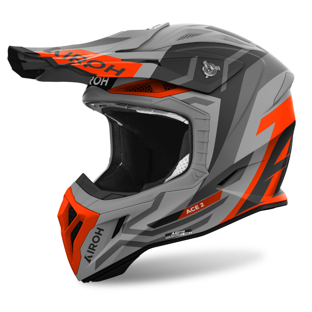 Airoh Aviator Ace 2 Ground Matt MX Helmet Orange