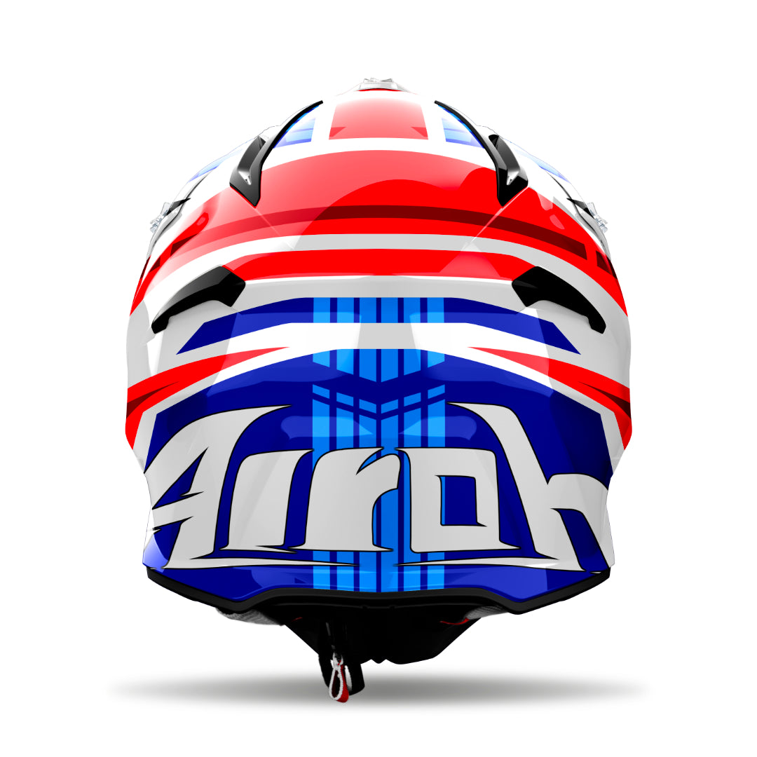 Airoh Aviator Ace 2 Proud Gloss MX Helmet Blue/Red