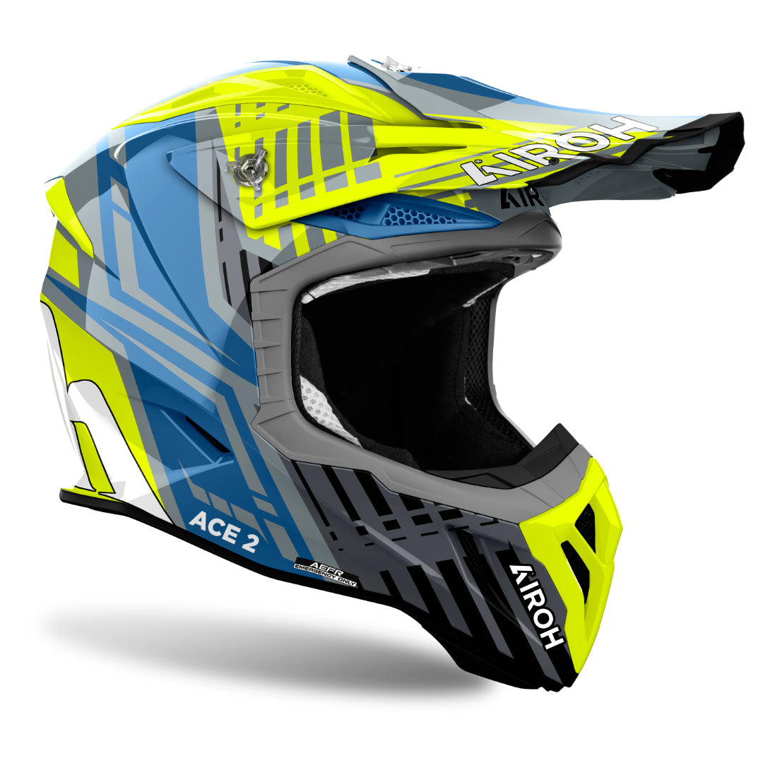 Airoh Aviator Ace 2 Proud Gloss MX Helmet Yellow