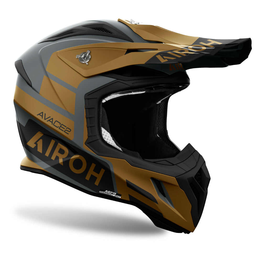 Airoh Aviator Ace 2 Sake Matt MX Helmet Gold