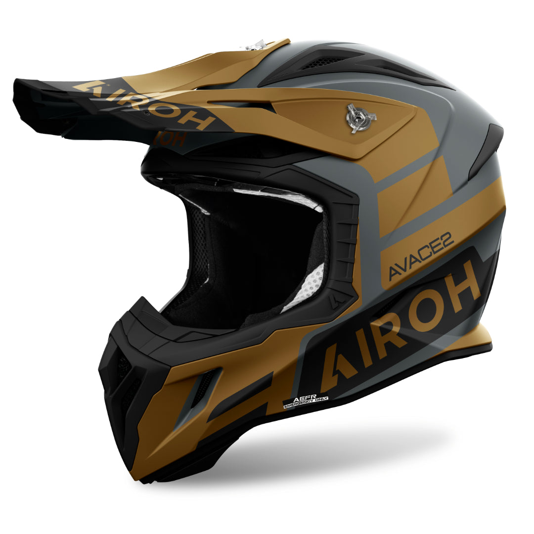 Airoh Aviator Ace 2 Sake Matt MX Helmet Gold